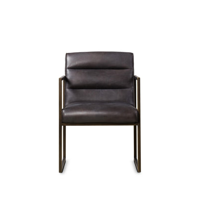 Noah Arm Chair - Saddle Brown