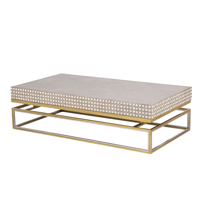 Cowrie Coffee Table - Concrete Top