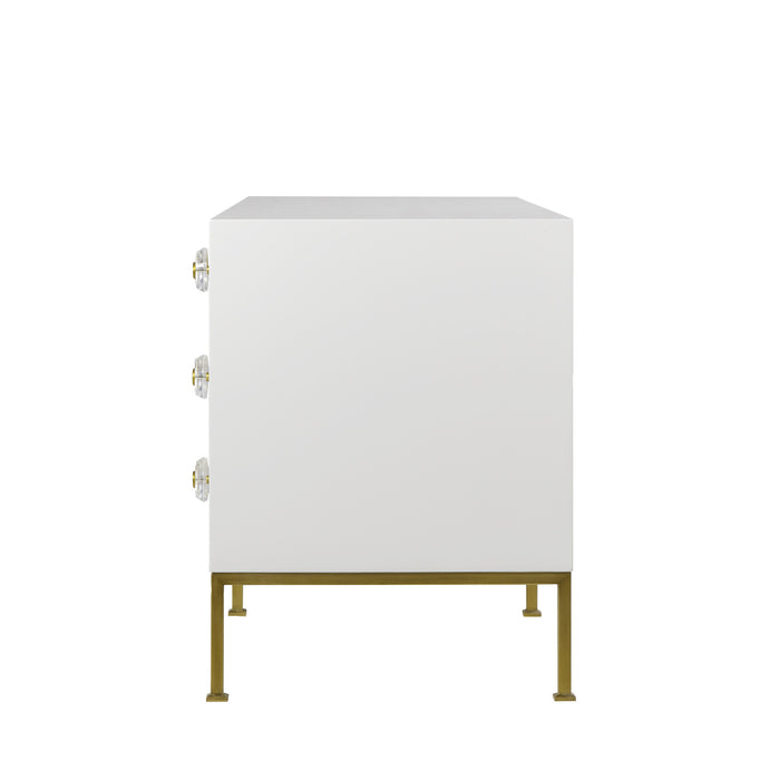 Formal Dresser - 6 Drawer / White Lacquer