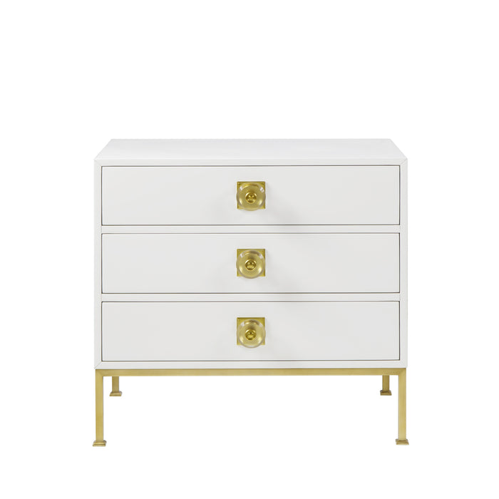 Formal Chest - 3 Drawer / White Lacquer