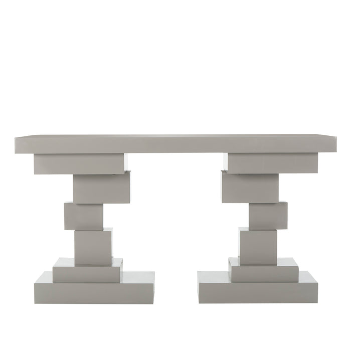Morgan Console Table - Gray Lacquer