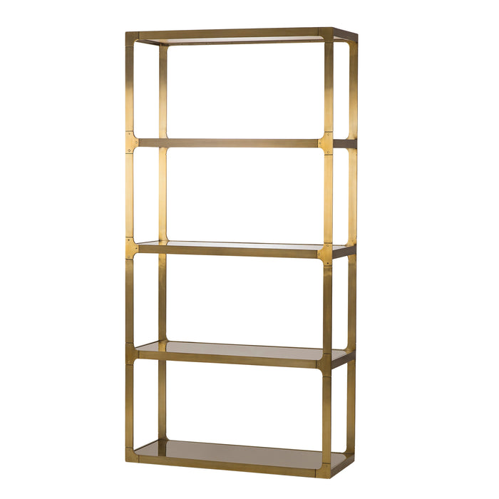 Evans Etagere with brass Finish