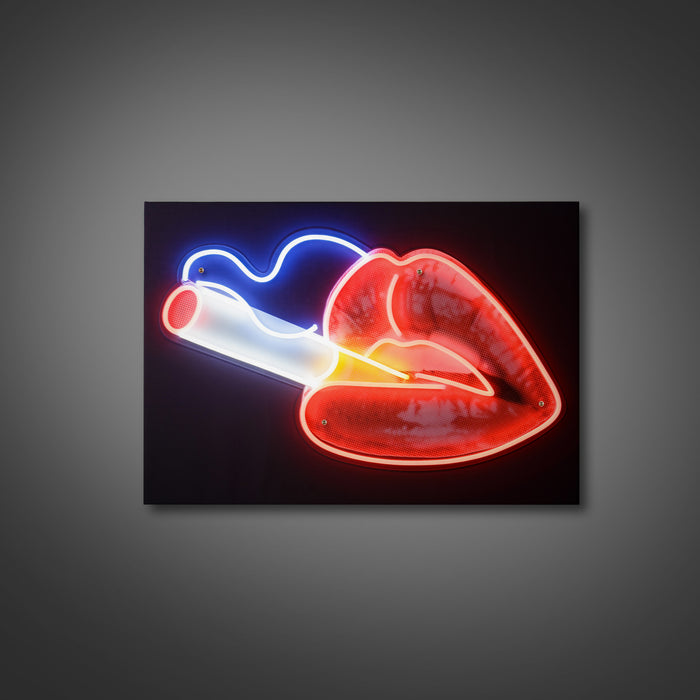 Smoking Hot Lips - LED Neon
