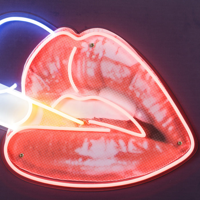Smoking Hot Lips - LED Neon